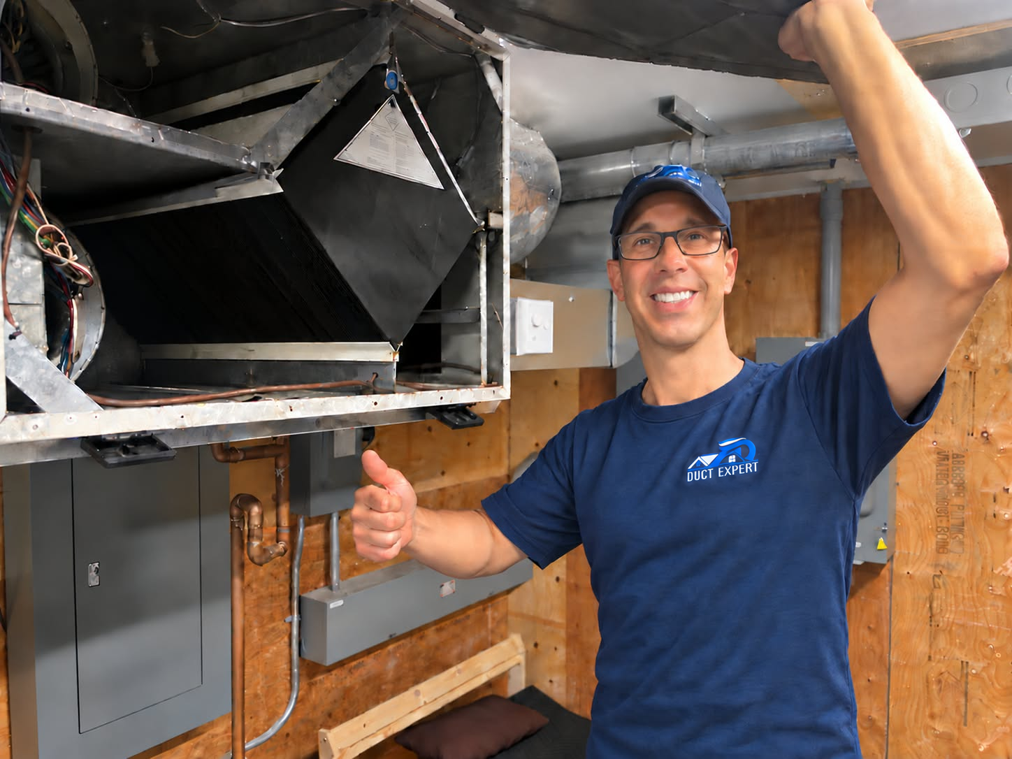 Professional residential air exchanger maintenance